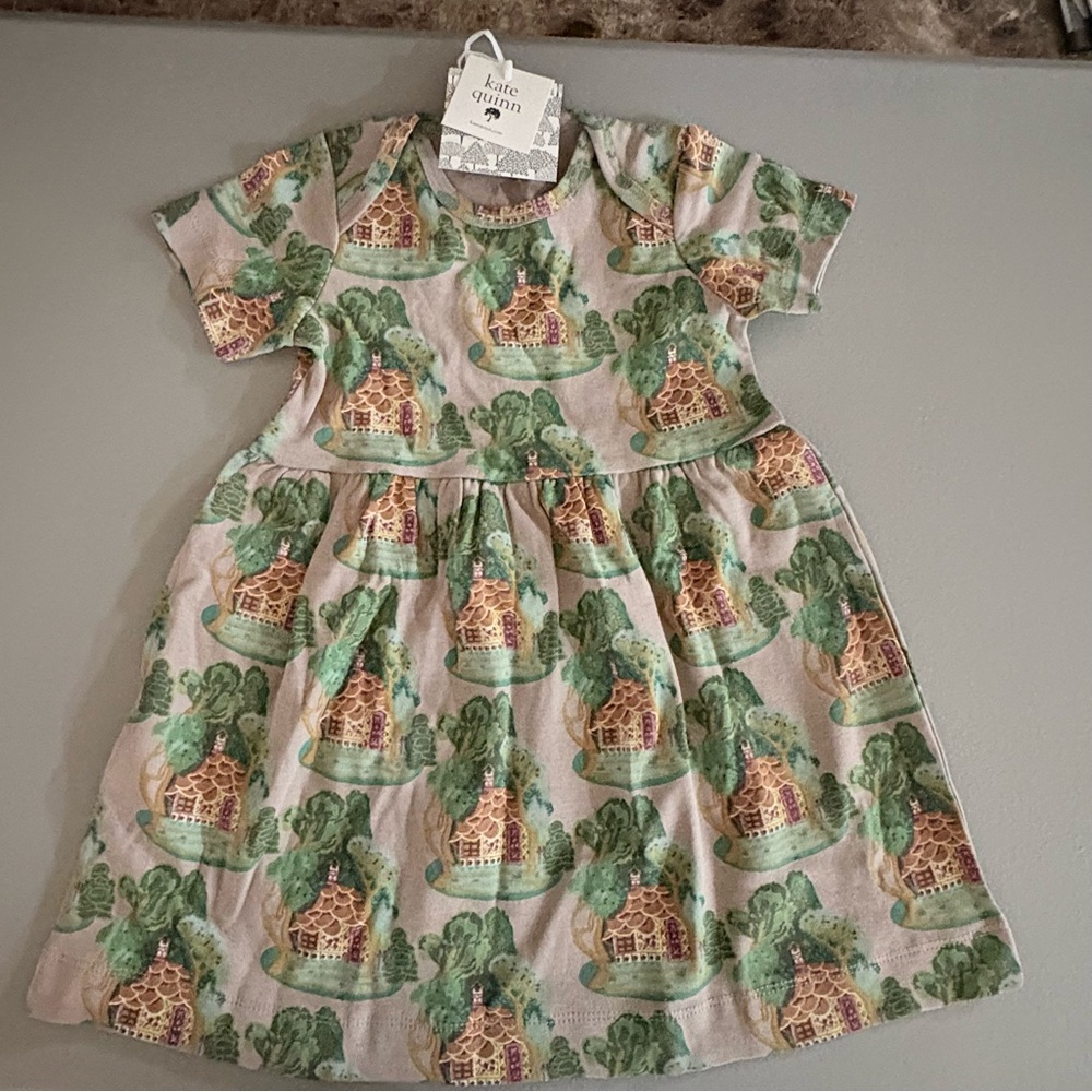 Kate Quinn Gingerbread Cottage short sleeve dress New sz 2T